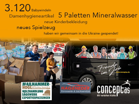 202203 Mailhammer Högl Verpackungsentwicklung Exportverpackung Paletten Restholzverwertung Aktuelles Ukrainehilfe