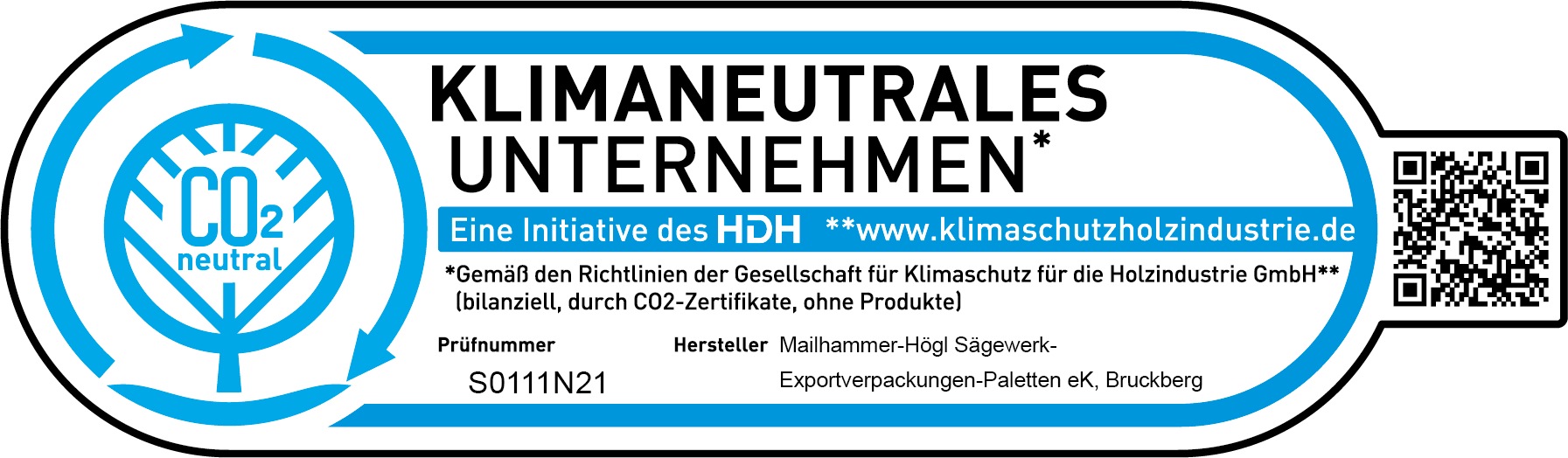 Mailhammer Högl Label Klimaneutral