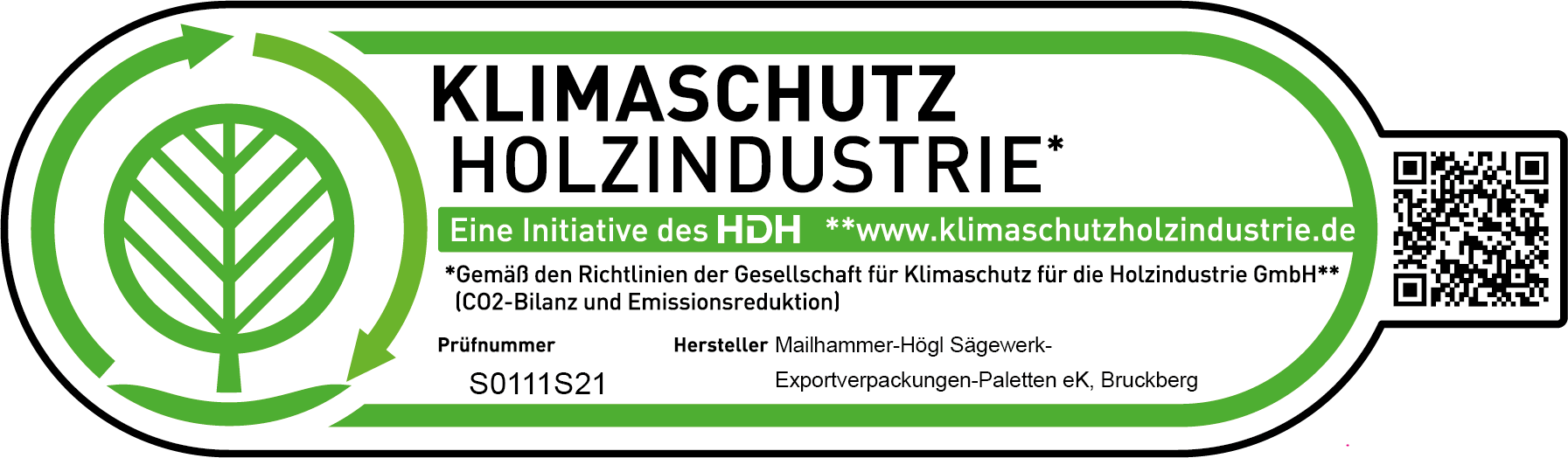 Mailhammer Högl Label Klimaschutz